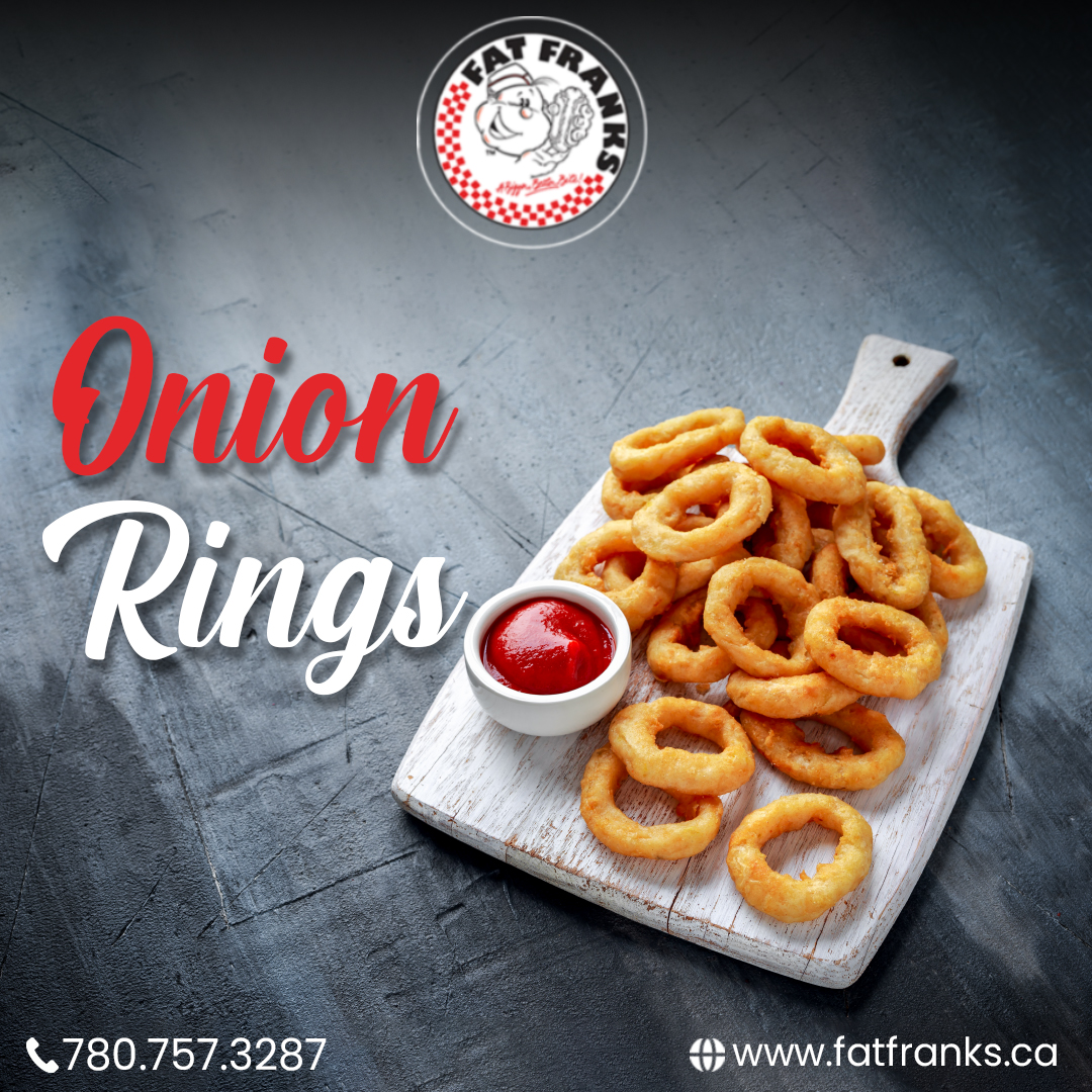 Try Our Onion Rings: Fat Franks Dog House!